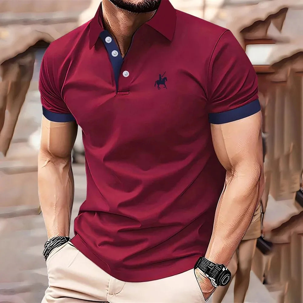 Camisa Polo Masculina com Estampa 3D - Leve Respirável Fashion Verão 2026