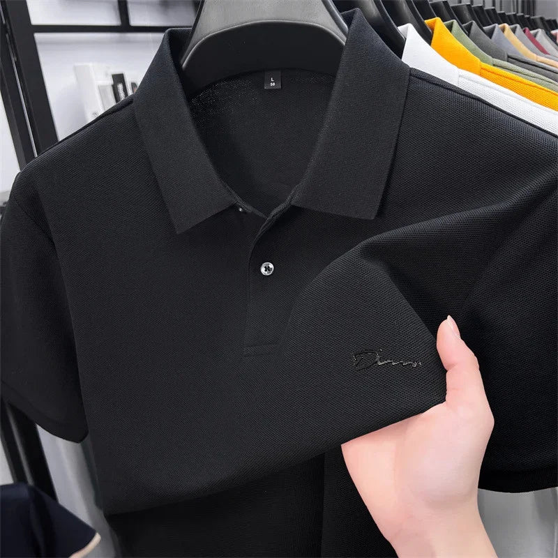 Camisa Polo Masculina Golf Estampada Premium - Respirável Casual Escritório