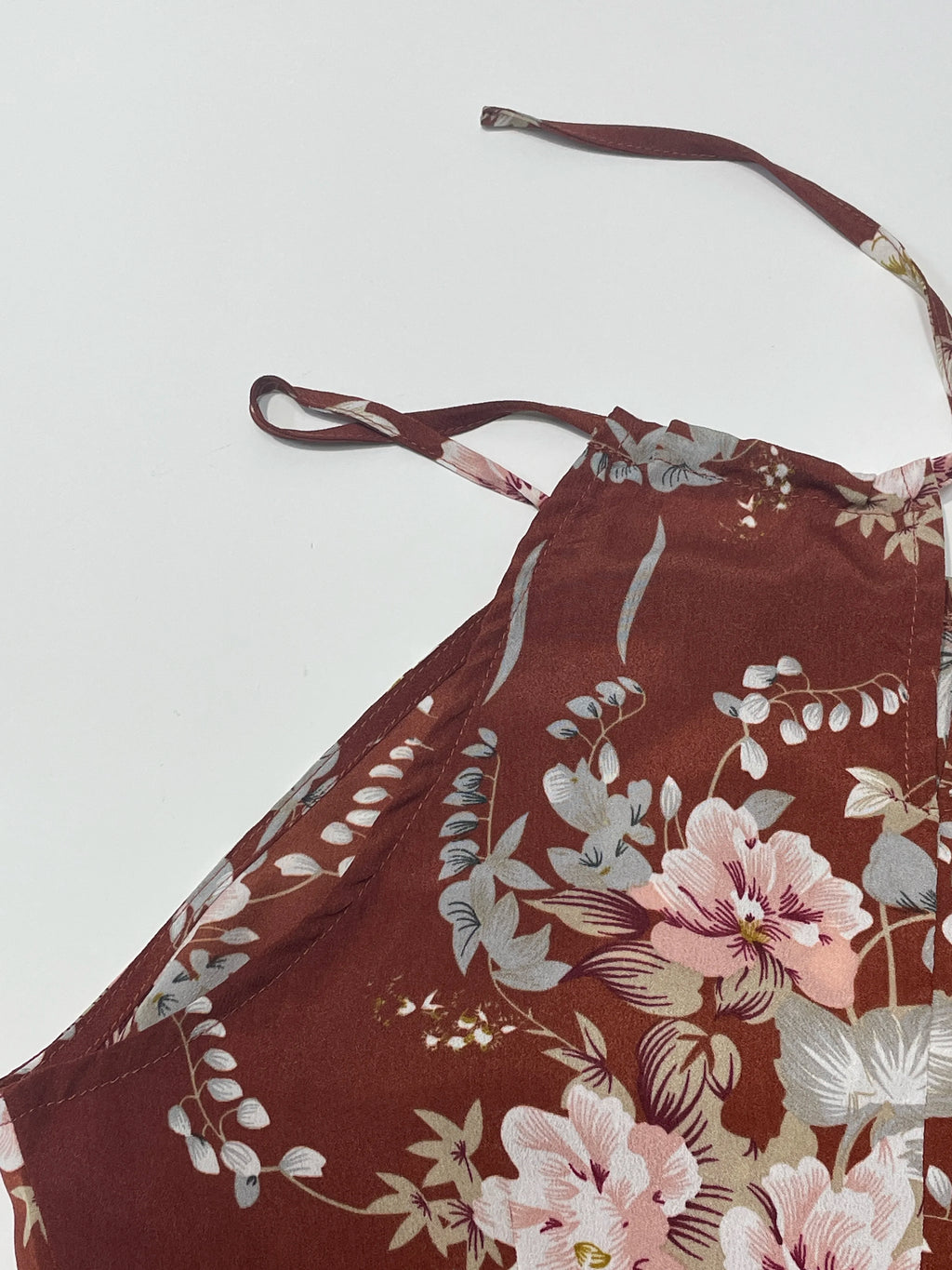 Vestido Halter Floral com Fenda Alta - Sleeveless Sexy Bodycon Praia Festa Verão